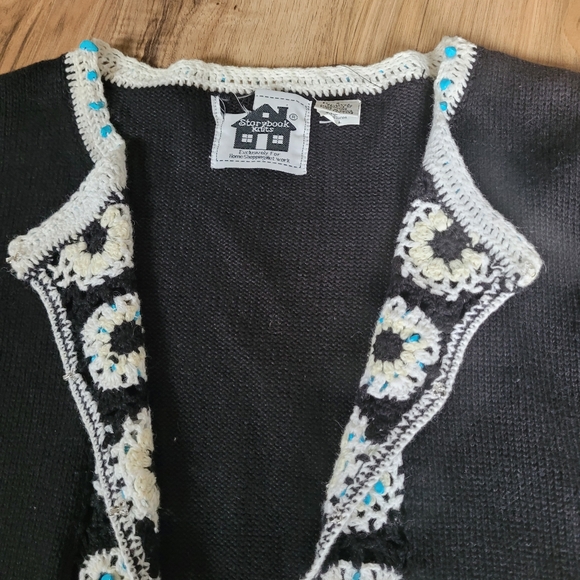 Vintage Storybook Knits Turquoise Treasures Womens Size L Sweater - Picture 6 of 11